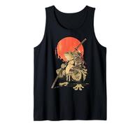Ninja Japanese Kanji Katana Samurai Frog Tank Top