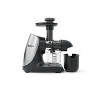 Ninja Juicer with Cold Press Technology and Pulp Control, Slow Juicer, Masticating Juicer, 470ml Juice Jug, 3 Pulp Filters, Cleaning Brush, BPA-Free, Dishwasher Safe Parts, Black JC100UK