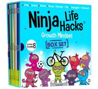Ninja Life Hacks Growth Mindset 8 Book Box Set (Books 9-16: Perfect, Money, Anxious, Gritty, Dishonest, Shy, Unplugged, Diversity)