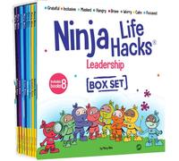 Ninja Life Hacks Leadership 8 Book Box Set (Books 17-24: Focused, Calm, Brave, Compassionate, Masked, Inclusive, Grateful, Hangry)