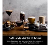 Ninja Luxe Premier 3-in-1 Coffee Machine, Latte, Cappuccino, Cold Brew & Espresso Maker With Built in Bean Grinder & Milk Frother, Easy to Use, 4 Auto
