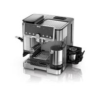 Ninja Luxury Pro 3-in-1 Coffee Maker, Latte, Cappuccino, Cold Brew & Espresso Maker, Built-in Bean Grinder & Milk Frother, Easy to Use, 5 Automatic Frothing Settings, Silver, ES701EU