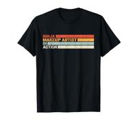 Ninja Makeup Artist in Action vintage Cosmetic Beautician T-Shirt