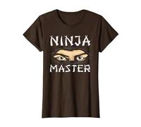 Ninja Master Ninja T-Shirt, Women, Brown, Small