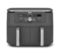 Ninja MAX Dual Zone Digital Air Fryer, 2 Drawers, 9.5L, 6-in-1, No Oil, Air Frying, Max Crisp, Frying, Baking, Warming, Drying, Non-stick, Baskets for Dishwasher, Gunmetal Grey DZ400EU