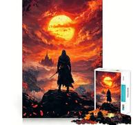 Ninja Moonlight Jigsaw Puzzle 1000 Piece for Teenagers Mind Skill Toy Peaceful Fun Design Assembly Unique Gift (38x26cm)