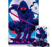 Ninja Moonlight Jigsaw Puzzles1000 Pieces Mind Skill Toy Soothing Play Precision Cut Art Collection Piece (50x75cm)