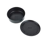 Ninja Non-Stick Cake Tin & Crisper Tray Bakeware Set [4026J300EUK] Official Accessory Compatible with Ninja Foodi Multi-Cookers OP100, OP300, OP500, Black