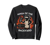 Ninja of the Backyard Funny Grillmaster BBQ Design Sweatshirt