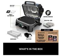Ninja Woodfire Pro Connect XL Electric BBQ Grill & Smoker, Blue