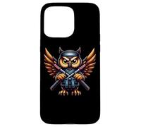 Ninja Owl Unleashing Warrior Spirit Case for iPhone 15 Pro Max