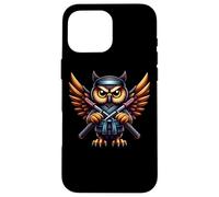 Ninja Owl Unleashing Warrior Spirit Case for iPhone 16 Pro Max