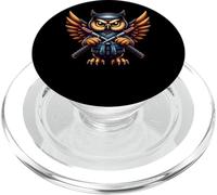Ninja Owl Unleashing Warrior Spirit PopSockets PopGrip for MagSafe