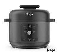 Ninja Pc201Uk Hyperheat 6L 9-In-1 Pressure & Rice Cooker, 1200W Multi Cooker, Pfas-Free Ceramic Pot, Black