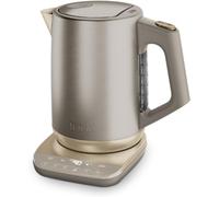 Ninja Perfect Temperature Kettle, 1.7L, with Temperature Control, LED Display, Easy to Use Kettle with Rapid Boil and Temperature Hold, Stone/Gold KT