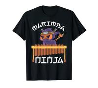 Ninja Playing Marimba In Marching Band T-Shirt