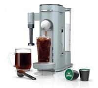 Ninja Pods & Grounds Specialty Single Serve Coffee Maker, K-Cup Capsule Compatible, Built-in Milk Frother, 6-64 Ounce Cup, Travel Mug, Ice Coffee, Ice Blue