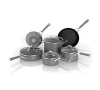 Ninja Pots and Pans Set Non Stick | Comfort Grip 10-Piece Cookware Set with NeverStick | Frying Pan, Sauce Pan with Lid, Stock Pot with Lid, Nonstick, Dishwasher Safe, Oven Safe to 400°F, CW69010