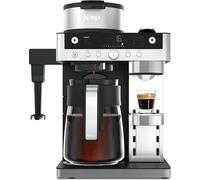 Ninja Prestige 2-in-1 Filter Coffee and Pod Capsule Machine with Built-in Milk Frother, Make Lattes, Iced Coffee and Flat Whites, Black CFN802UK