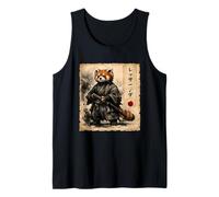 Ninja Red Panda Samurai Warrior Anime Japanese Art Kawaii Tank Top