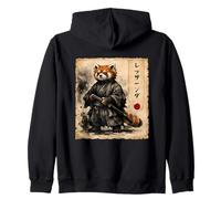 Ninja Red Panda Samurai Warrior Anime Japanese Art Kawaii Zip Hoodie