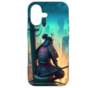 Ninja Samurai Electric Pole in Japanese retro Cyberpunk City Case for iPhone 17