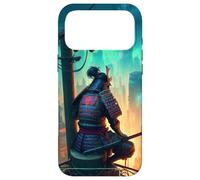 Ninja Samurai Electric Pole in Japanese retro Cyberpunk City Case for iPhone 17 Pro Max