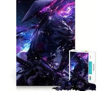 Ninja Samurai Galaxy Hard Jigsaw Puzzle for Adults 1000 Pieces Memory Lift Easy Leisure Image Assembly Artistic Gift (38x52cm)