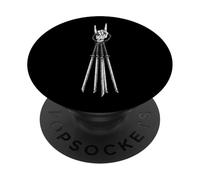 Ninja Samurai Sword Blade Katana Retro Vintage 90s Alt Metal PopSockets Adhesive PopGrip