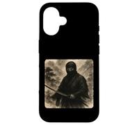 Ninja Samurai Warrior Katana Kimono Zen Sumi-E Vintage Case for iPhone 16