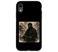 Ninja Samurai Warrior Katana Kimono Zen Sumi-E Vintage Case for iPhone XR