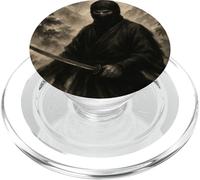 Ninja Samurai Warrior Katana Kimono Zen Sumi-E Vintage PopSockets PopGrip for MagSafe