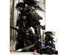 Ninja Samurai Watercolor 1000 Piece Jigsaw Puzzles for Adults Jigsaw Smart Game Together Fun Image Assembly Seasonal Gift (38x52cm)