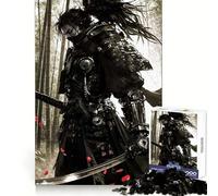 Ninja Samurai Watercolor Jigsaw Puzzles 1000 Piece for Teenagers Reason Skill Toy Serene Time Exact Cut Amazing Present (50x75cm)