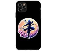 Ninja Silhouette Moonlight Cherry Blossoms Japanese Samurai Case for iPhone 11 Pro Max