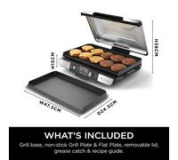 Ninja Sizzle Pro XL Indoor Grill Flat Plate Includes NonStick Ceramic Coat