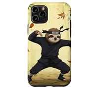 Ninja Sloth Practicing Martial Arts in a Bamboo Forest Case for iPhone 11 Pro