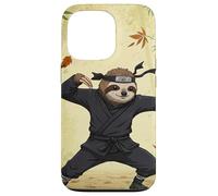 Ninja Sloth Practicing Martial Arts in a Bamboo Forest Case for iPhone 13 Pro