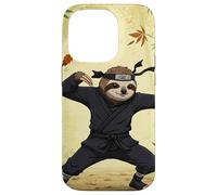 Ninja Sloth Practicing Martial Arts in a Bamboo Forest Case for iPhone 14 Pro