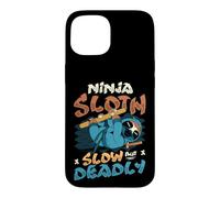 Ninja Sloth Slow But Deadly Sloth Lover Case for iPhone 15