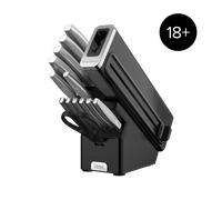 Ninja StaySharp 14-Piece Stainless Steel Knife Set, Charcoal Wood Block & Built-in Sharpener K62014EUUK