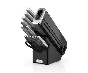 Ninja StaySharp 14-Piece Stainless Knife Set Wood Block & Built-In Sharpener K62014EUUK