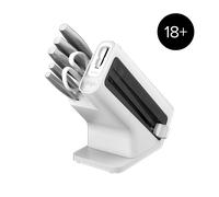 Ninja K62006EUWH Stay Sharp Stainless 6-Piece Knife Set & White Block White
