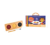 Ninja & Superhero 3 Color Makeup Kit Red one size