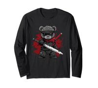 Ninja Teddy Bear Long Sleeve T-Shirt