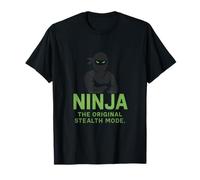 Ninja: The Original Stealth Mode Neon Martial Arts Design T-Shirt