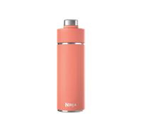 Ninja Thirsti Water Bottle and Flask 530 ML with Leak-Proof Lid, Designed for Carbonated, Hot & Cold Drinks, Ideal for Travel & Sports, Triple Insulated, Stainless Steel, Coral, DW1801EUUKPE