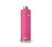 Ninja Thirsti Water Bottle and Flask 530 ML with Leak-Proof Lid, Designed for Carbonated, Hot & Cold Drinks, Ideal for Travel & Sports, Triple Insulated, Stainless Steel, Hot Pink, DW1801EUUKBP