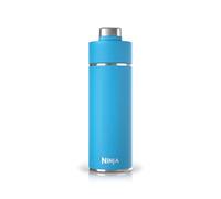Ninja Thirsti Water Bottle and Flask 530 ML with Leak-Proof Lid, Designed for Carbonated, Hot & Cold Drinks. Ideal for Travel & Sports, Triple Insulated, Stainless Steel, Tropical Blue, DW1801EUUKSB