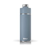 Ninja Thirsti Water Bottle and Flask 700 ML With Leak-Proof Lid, Designed For Carbonated, Hot & Cold Drinks, Ideal For Travel & Sports, Triple Insulated, Stainless Steel Bottle, Blue, DW2401EUUKBL